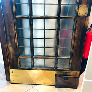 Existing door before works