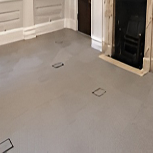 Completed flooring