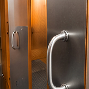 Door furniture adjusted