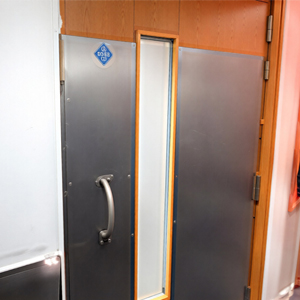 Stainless steel panel detail